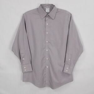 Brooks Brothers Shirt Mens 16-32 Regent Supima Non Iron Dress Button Down Office